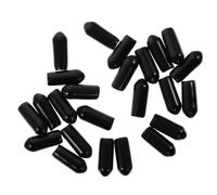 VINTORKY 100pièces Embouts Caoutchouc Pour Serre-tête Manchons De Protection Cache-embouts Pour Fermoirs à Cheveux Et Tubes De Serrage