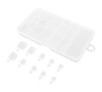 VINTORKY 100pièces Transparent Full Coverage Toe Nail Tips Artificial Tips With Strong Adhesion For DIY Home Manicure Suitable For Women And Men