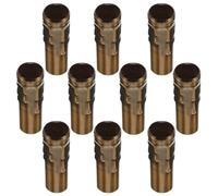 VINTORKY 10pcs Manchons de Base de Lampe en Fer Doré pour Lustres Classiques, Accessoires Vintage Élégants, Adaptés pour Décoration Maison et Fête