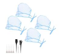 VINTORKY 12 pièces Kit de Bonnet à Mèches Bonnet de Coloration Réglable avec Crochets et Outils pour Salon et Usage Domestique Accessoires de Mise Valeur des Cheveux