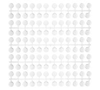 VINTORKY 120 capsules d'ongles plates pour la présentation des couleurs - Capsules rondes transparentes pour la présentation des vernis à ongles - Base plate de 1,5 cm - Nuancier pour la