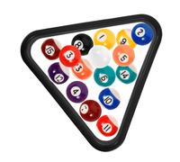 VINTORKY 17 Pièces Billes de Billard Mini avec Triangle Rack pour Garçon Fille Portable et Compact pour Entraînement Billard Maison École et Extérieur Jeu Loisir Sûr et Facile à Transporter