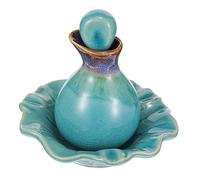 VINTORKY 1ensemble Bouteilles Céramiques Pour Huiles Essentielles Avec Plateau Décoratif Et Pratique Pour Maison Et Bureau Kit