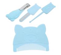 VINTORKY 1ensemble Kit De Toilettage Pour Garçon Fille Ensemble De Brosses à Cheveux Avec Peigne Pour Éliminer Croûtes De Lait Et Ciseaux à Design Cartoon