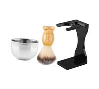 VINTORKY 1ensemble Set De Rasage Pour Avec Support Brosse à Barbe Et Bol à Mousse Ensemble Complet Pour Rasage Confortable Et Pratique