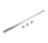 VINTORKY 1ensemble Support Étagère de Réfrigérateur Acier Inoxydable Robuste avec Clips de Fixation pour Clayette Frigo et Congélateur Installation Facile
