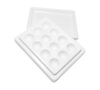 VINTORKY 1pièce Palette De Couleur Céramique Avec Couvercle Pour Nail Art Palette De Mélange Pour Manucure à Domicile Et Salon