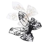 VINTORKY 2 pièces Clips à Cheveux Dentelle Grand Nœud Vintage Accessoires Élégants pour Cheveux pour Mariages et Événements Spéciaux