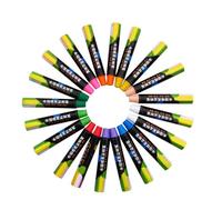 VINTORKY 20 Craies sans Poussière à Base D'eau, Matériau Polymère, Effaçables Facilement pour Tableau Noir, pour École Maternelle, Bureau et Maison