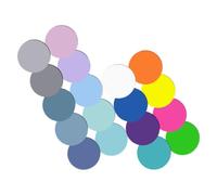 VINTORKY 20 Feuilles Autocollants Ronds Semi-transparents à Code Couleur | Onglets Adhésifs à Retrait Propre, Visibilité Nette du Texte, pour Livres et Carnets, Bureau