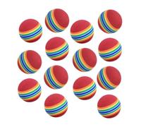 VINTORKY 20 pièces Lot de Balles Entraînement Mousse EVA Souple Colorées Légères et Flexibles pour Pratique Jeux Extérieur