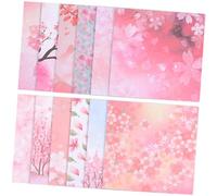 VINTORKY 200 pièces Papier Origami Double Face Couleur Sakura Papier Cartonné Épais pour Bricolage DIY et Loisirs Créatifs