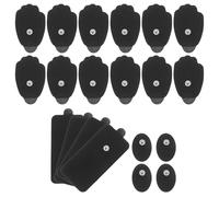 VINTORKY 20pcs Patchs pour Appareils de Massage Noirs en Plastique, Coussinets Ergonomiques Réutilisables, Forme Ovale Longue, Accessoires de Physiothérapie Portables