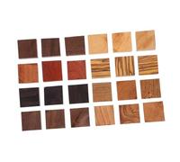 VINTORKY 24 pièces Lot de Blocs Naturel pour Bricolage DIY Ébauches Anneaux Matériel Artisanat Surface Lisse Prête à Peindre Accessoires Créatifs pour Projets Manuels
