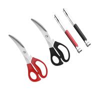 VINTORKY 2ensembles Pince Multifonctionnelle Inoxydable Avec Design Ergonomique De Ciseaux De Cuisine Pour Viande Et Barbecue Ustensile Pratique Pour Cuisine Fêtes