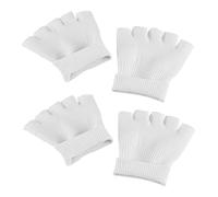 VINTORKY 2paires Chaussettes De Spa Gel Hydratant Couvre-orteils Ouverts Pour Soin Des Confort Et Réconfort Des Orteils Protection Et Hydratation