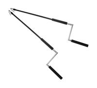 VINTORKY 2pcs Baguette à Manivelle pour Store Enrouleur Pare-Soleil en Métal et Plastique Noir, Facile à Stocker, Ajustement Manuel pour Auvent Extérieur et Usage Professionnel