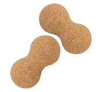 VINTORKY 2pcs Balles de Massage en Liège D'arachide, Compactes et Ergonomiques pour Exercices de Récupération et Relaxation Musculaire du Cou Pieds