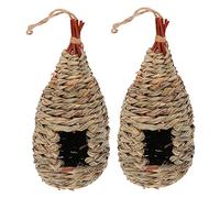 VINTORKY 2pcs Nid D'oiseau De Paille Créatif Paille Durable Birginhouse Grass Tewoven Nest