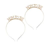 VINTORKY 2pièces Bandeau Élégant Mom to Be Pour Mariage Et Fête Accessoires De Dorés