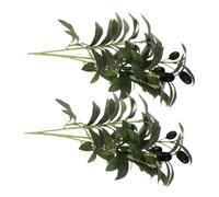 VINTORKY 2pièces Branches Artificielles Olive pour Décoration Intérieure Tiges De Verdure Simulées pour Vases Centre De Table De Mariage Accessoires De Fête Et Décor De Maison