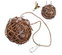 VINTORKY 2pièces Oiseaux Nichoirs Matériau Naturel Nid Suspendu pour Décoration De Jardin pour Oiseaux