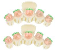 VINTORKY 2pièces Pince à Cheveux Femme Accessoire De Mode Griffe De Cheveux Clip à Mâchoire Élégant Douce Et Blanche Pratique Et Confortable