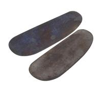 VINTORKY 2pièces Racleurs de Touche et Racloirs de Finition Fine pour Luthier Acier Brûlé Outils Polyvalents pour Réparation et Lissage du Bois sur Violon Guitare Violoncelle et