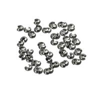 VINTORKY 300 Perles en Fer Argentées pour Création de Bijoux, Mini Perles Intercalaires de Positionnement pour Bracelets et Colliers, Accessoires DIY pour Projets Artisanaux