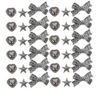 VINTORKY 30pièces Breloques Forme De Croix Pour Ongles Nail Art Diy Bricolage Décoration Ongles Manucure Accessoires