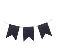 VINTORKY 32 Pièces DIY Banderole Papier Effaçable avec Craie Décorations Personnalisables pour Mariage et Anniversaires avec Craies Décor Suspendu à Forme Queue Daronde