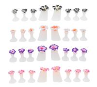 VINTORKY 32 Séparateurs d'Orteils en Silicone pour Pédicure 4 Couleurs 32 Pièces pour Nail Art et Pose de Vernis Écarteurs d'Orteils Confortables et Flexibles pour Soins des Pieds