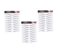 VINTORKY 3feuilles Autocollants à Sourcils Imperméables Transferts De Sourcils Temporaires Décalcomanies Imitation Set De Noir