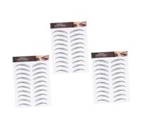 VINTORKY 3feuilles Faux Sourcils Artificiels Autocollants Transfert Pour Sourcils Outil Pochoirs Imperméables Clairsemés