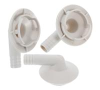 VINTORKY 3pcs accessoire de climatisation coude de raccordement pour climatiseur raccord de tuyau d'évacuation des condensats ABS étanche pour climatisation extérieure évacuation rapide