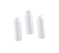VINTORKY 3pièces Flacons Push Type Pour Lotion Bouteilles De Stockage Cosmétiques Avec Couvercle Blanc
