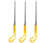 VINTORKY 3pièces Scie de camp pour le travail du bois Mini Outil de jardinage polyvalent pour élagage et camping Design compact et léger Scie japonaise pour coupe précise des arbres