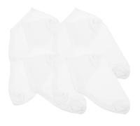 VINTORKY 4 Chaussettes Hydratantes Coton Spandex de Chaussettes Antidérapantes pour Soin des Confort et Protection Crevasses pour Yoga et Usage Blanc