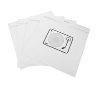 VINTORKY 4 Pièces Pochette de Rangement 12 Pouces en Papier Blanc | Ajustement Précis pour Vinyles 12 Pouces, Archives de Studio et Collections Personnelles, Léger