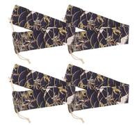 VINTORKY 4 pièces Sacs de Rangement pour Soprano Lot de Étuis de Transport Doux avec Cordon de Serrage pour Enregistreurs Verticaux et Réutilisable Parfait pour Compétitions Occasions