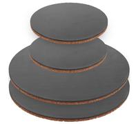 VINTORKY 4 pièces Set de Dessous Supports de Pots Liège Réutilisables Antidérapants pour Boissons et Plantes Isolation Thermique et Décoration Intérieure