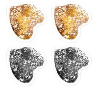 VINTORKY 4pièces Lot De Coussinets De Gel Forme De Cœur Pour Yeux Réutilisables Pour Rafraîchir Et Atténuer