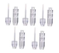 VINTORKY 5 pièces Set de Tubes Transparents Rechargeables pour Gloss à Flacons Cosmétiques Vides Pratiques et Durables pour Maquillage DIY pour Filles et