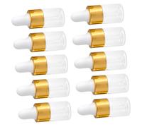 VINTORKY 50 pièces Flacons Verre Transparent avec Pipette Bouteilles Rechargeables pour Parfum Huiles Essentielles et Produits de Beauté DIY