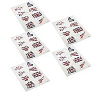 VINTORKY 5ensembles Stickers Décoratifs Visage Temporaires Thème Football Anglais Accessoires Pratiques Et Colorés Pour Fête Supporters