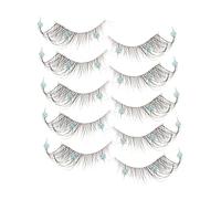 VINTORKY 5paires Faux Décoratifs Paillettes De Faux Fibres Pour Spectacles Occasions Spéciales Avec Embellissements