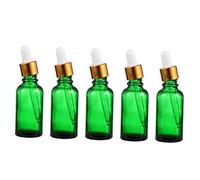 VINTORKY 5pièces Bouteilles Verre Avec Pipette Flacons Pour Huiles Essentielles Cosmétiques Et Voyage Et Usage