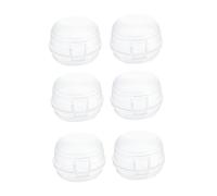VINTORKY 6 Pièces Couvercles de Protection pour Boutons de Cuisinière à Sécurité Garçon Fille Installation Facile Réutilisables et Amovibles Accessoires Pratiques pour