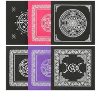 VINTORKY 6 Pièces Nappe de Divination, Tapis de Table en Tissu Non Tissé