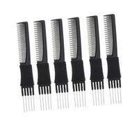 VINTORKY 6 pièces Peignes Queue Rat Professionnels Peignes Coiffage Multifonctions pour Salon et Usage Domestique Confortables et Doux pour Chevelu Adaptés Cheveux Lisses et Bouclés